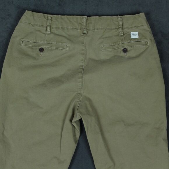 American Eagle Pants Mens 32x31 Khaki Flex Athletic Fit Casual Chino Stretch - Picture 11 of 13